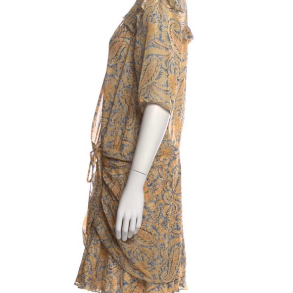 NEW Veronica Beard Dakota Paisley Silk Mini Dress - Picture 4 of 7